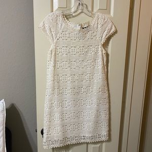 French Connection ivory crochet lace dress size 2